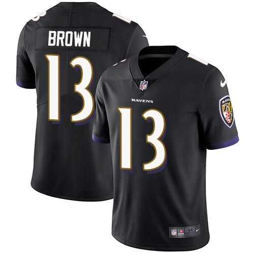 Nike Men & Women & Youth Ravens 13 John Brown Black Alternate NFL Vapor Untouchable Limited Jersey,We sell and wholesale Nike Men & Women & Youth Ravens 13 John Brown Black Alternate NFL Vapor Untouchable Limited Jersey on line form chian!